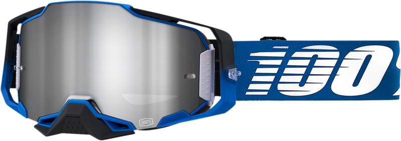 Load image into Gallery viewer, 100% Armega Goggles - Rockchuck - Flash Silver 50005-00011
