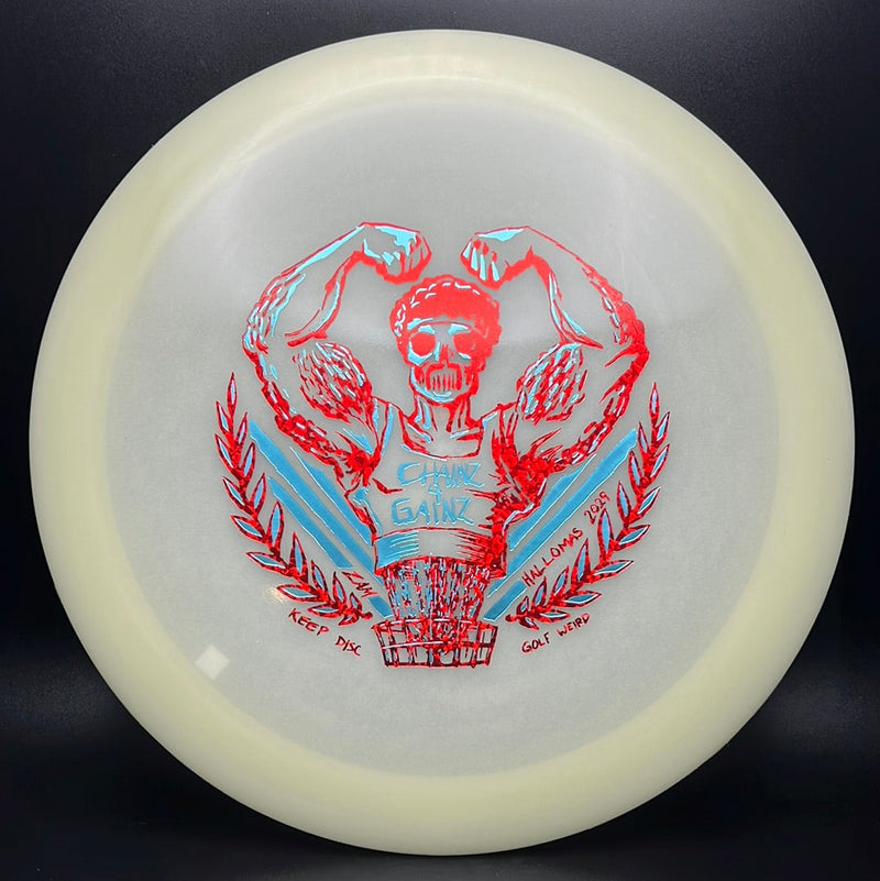 Load image into Gallery viewer, Nocturnal Phoenix - "Chains 4 Gains" by ZAM Keep Disc Golf Weird
