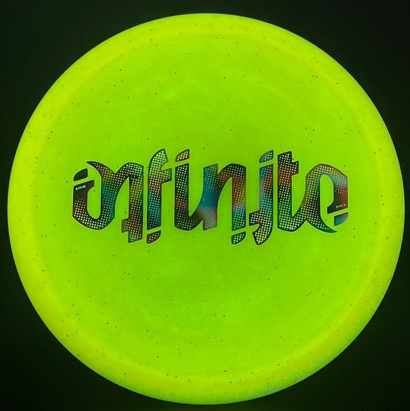 Load image into Gallery viewer, Metal Flake Glow C-Blend Glyph (First Run) - Ambigram
