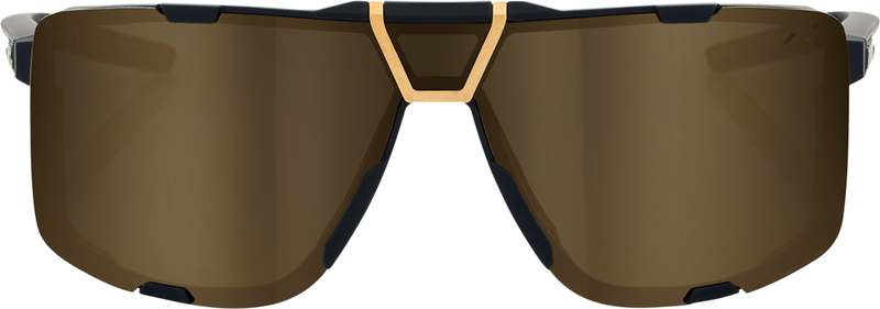 Load image into Gallery viewer, 100% Eastcraft Sunglasses - Soft Tact Black - Soft Gold Mirror 61045-258-01
