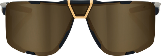 100% Eastcraft Sunglasses - Soft Tact Black - Soft Gold Mirror 61045-258-01