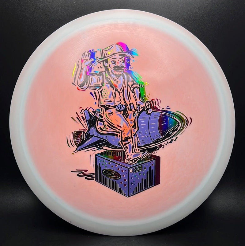 Load image into Gallery viewer, Bravo Mockingbird - "Ride Em Rocket Cowboy" Triple Foil
