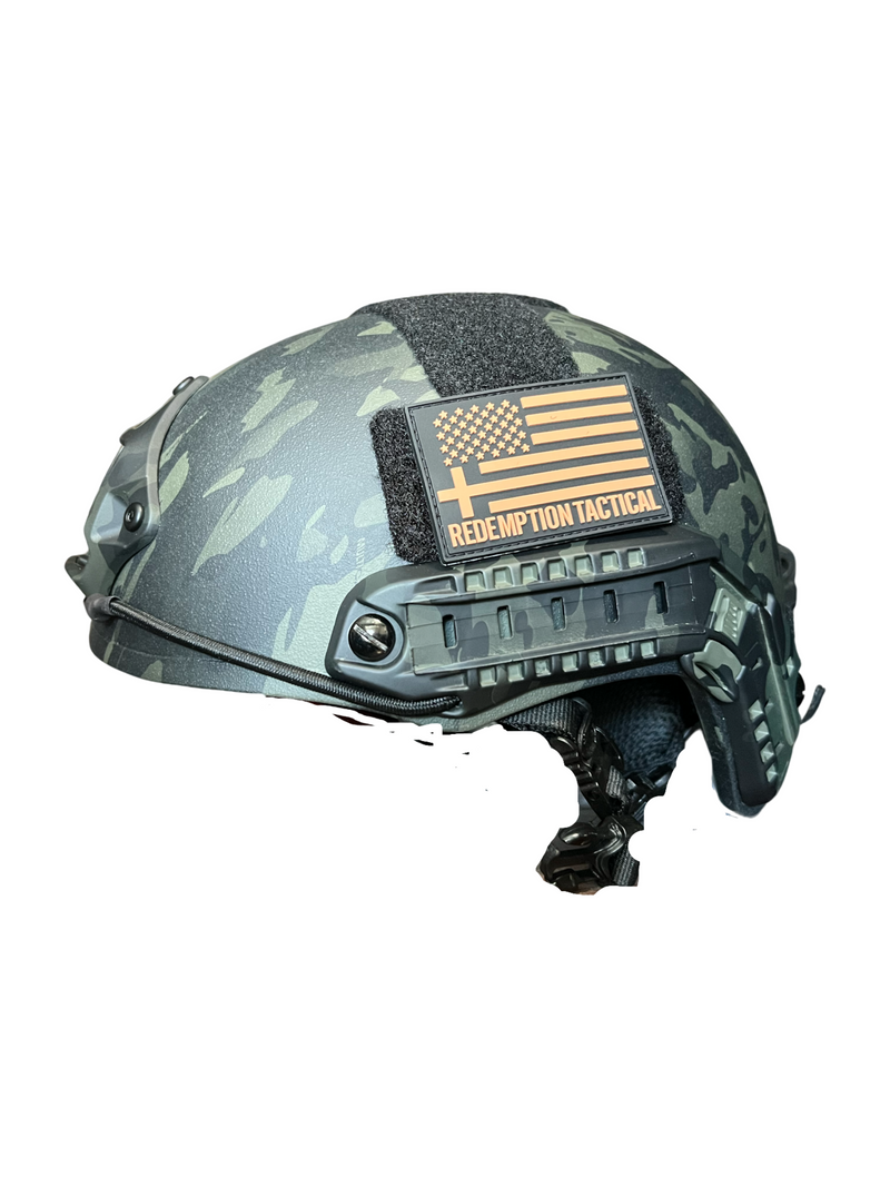 Load image into Gallery viewer, Ballistic Helmet RT2 High Cut Helmet: Tested to LEVEL IIIA (Included Arc Rails, Padding, Straps)
