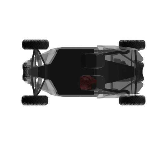 Can-Am Maverick X3 12" Under Seat Subwoofer Enclosure Driver Side - PSW12.4D Shallow Water Resistant Subwoofer Included