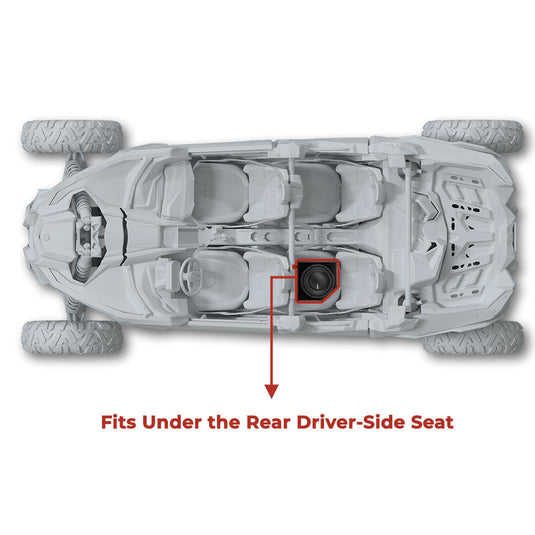 Can-Am 10” Under-Seat Subwoofer Enclosure for 4-Door Maverick X3 (2017-Up) - Rear Driver Side