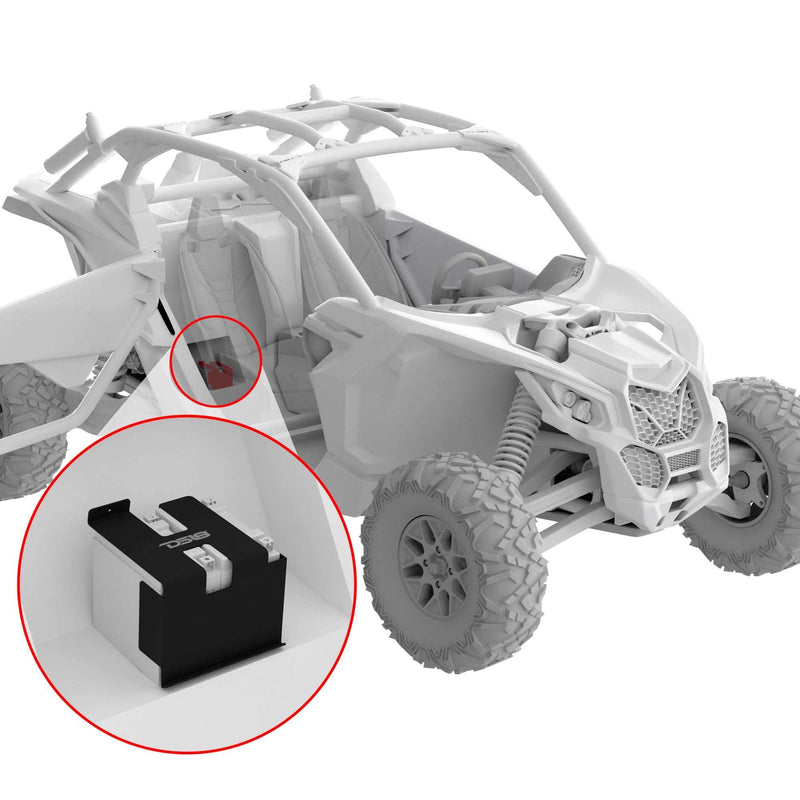 Load image into Gallery viewer, Can-Am Maverick X3 Second Battery Upgrade Kit with Lithium Battery - More Battery Reserve Power For Longer Lasting Audio - Skoutley Outdoors LLC
