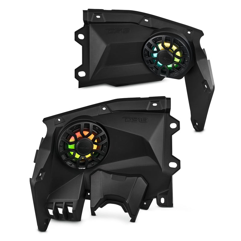 Load image into Gallery viewer, Can-Am Maverick X3 Stage 5 - Dash Speaker Panels, 8" Tower Speakers, Dual 12” Subwoofer, Amplifier, Bluetooth Radio &amp; LED Lights
