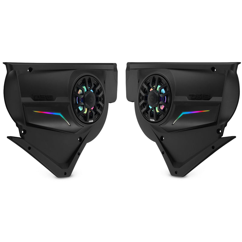 Load image into Gallery viewer, Can-Am Maverick X3 Door Speaker Panels Loaded with NXL-IQ 6.5" 2-Way Coaxial Marine Speakers and Digital LED Badge
