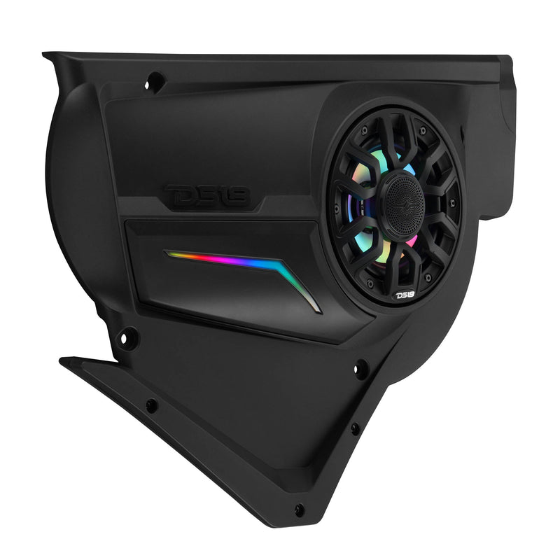 Load image into Gallery viewer, Can-Am Maverick X3 Door Speaker Panels Loaded with NXL-IQ 6.5" 2-Way Coaxial Marine Speakers and Digital LED Badge
