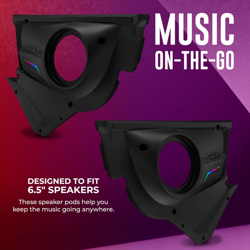 Load image into Gallery viewer, Can-Am Maverick X3 Door Speaker Panels with Digital LED Lighting
