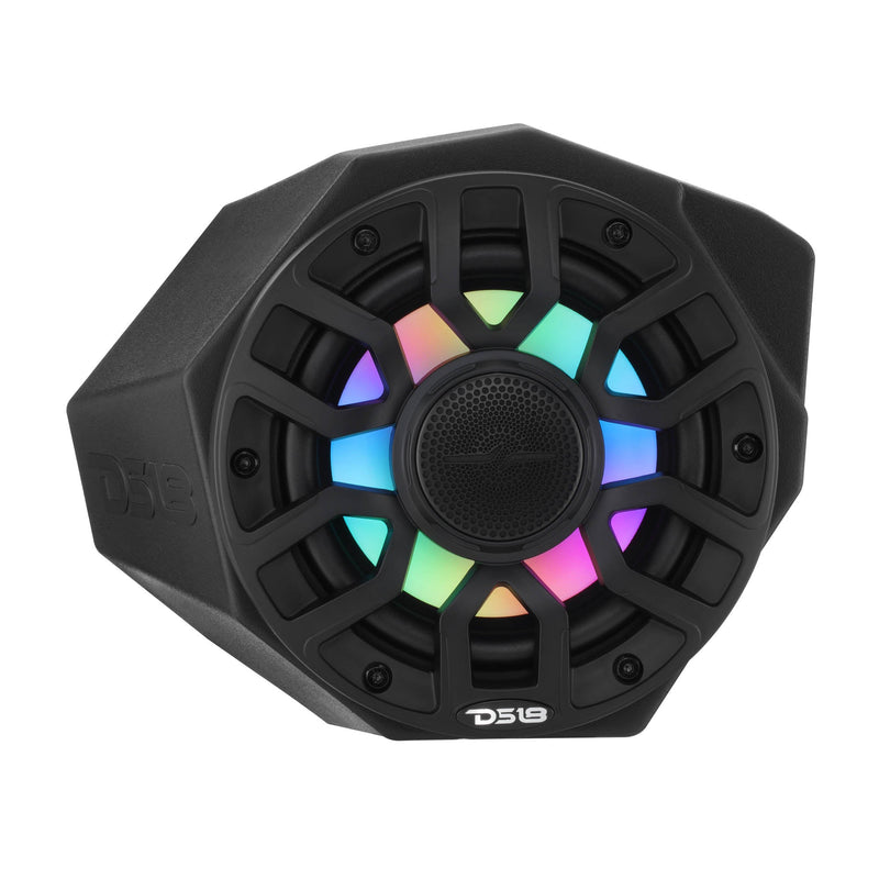 Load image into Gallery viewer, Can-Am Maverick X3 Kick Panel Speaker Pods Loaded with NXL-IQ 6.5" 2-Way Coaxial Marine Speakers and Digital LED Lights
