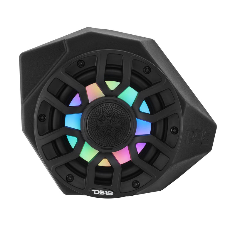 Load image into Gallery viewer, Can-Am Maverick X3 Kick Panel Speaker Pods Loaded with NXL-IQ 6.5" 2-Way Coaxial Marine Speakers and Digital LED Lights
