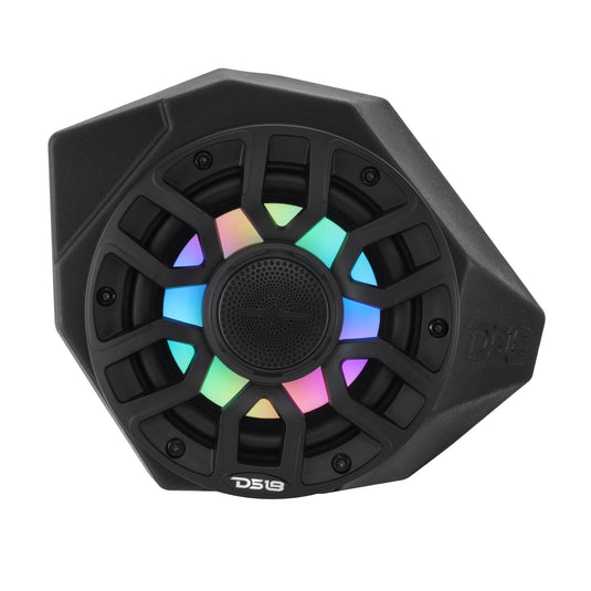 Can-Am Maverick X3 Kick Panel Speaker Pods Loaded with NXL-IQ 6.5" 2-Way Coaxial Marine Speakers and Digital LED Lights