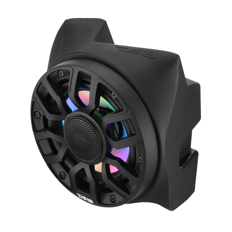 Load image into Gallery viewer, Can-Am Maverick X3 Rear B-Pillar Speaker Pods Loaded with NXL-IQ 6.5" 2-Way Coaxial Marine Speakers and Digital LED Lights
