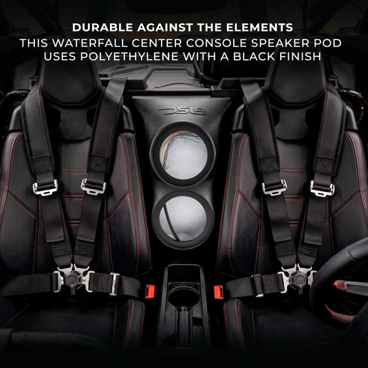Can-Am Maverick X3 (2017-Up) Waterfall Center Console Speaker Pod – Fits Dual 6.5” Speakers