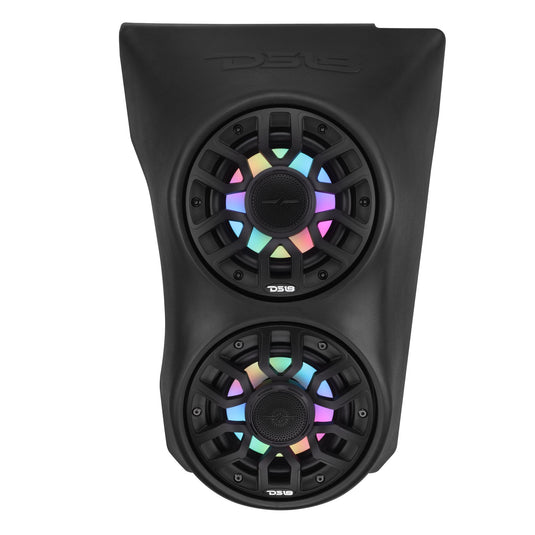 Can-Am Maverick X3 (2017-Up) Waterfall Center Console Speaker Pod Loaded with NXL-IQ 6.5" 2-Way Coaxial Marine Speakers and Digital LED Lights