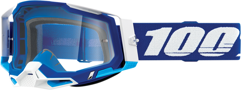Load image into Gallery viewer, 100% Racecraft 2 Goggles - Blue - Clear 50009-00002
