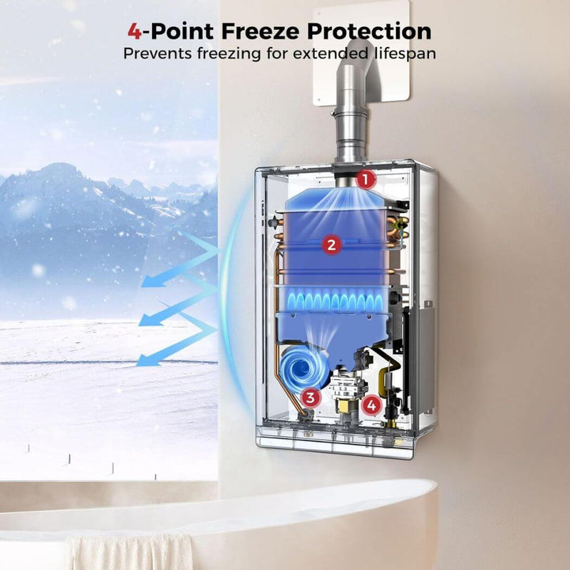 Load image into Gallery viewer, Camplux Climatech-7 Indoor Tankless Gas Water Heater 6.86 GPM | White
