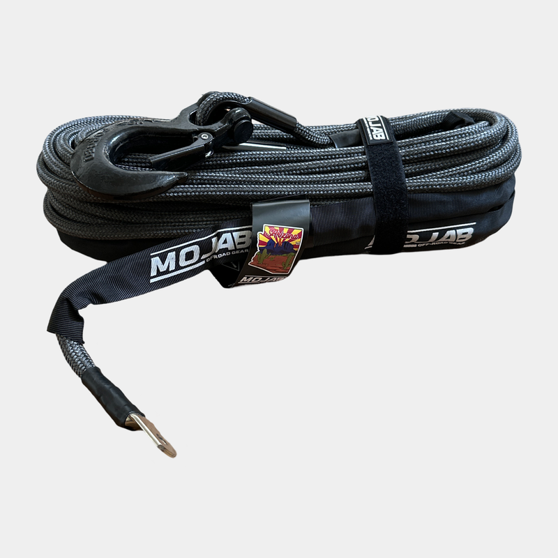 Load image into Gallery viewer, 1/2&#39;&#39; x 78&#39; Double Braided Winch Rope with removeable forged winch hook
