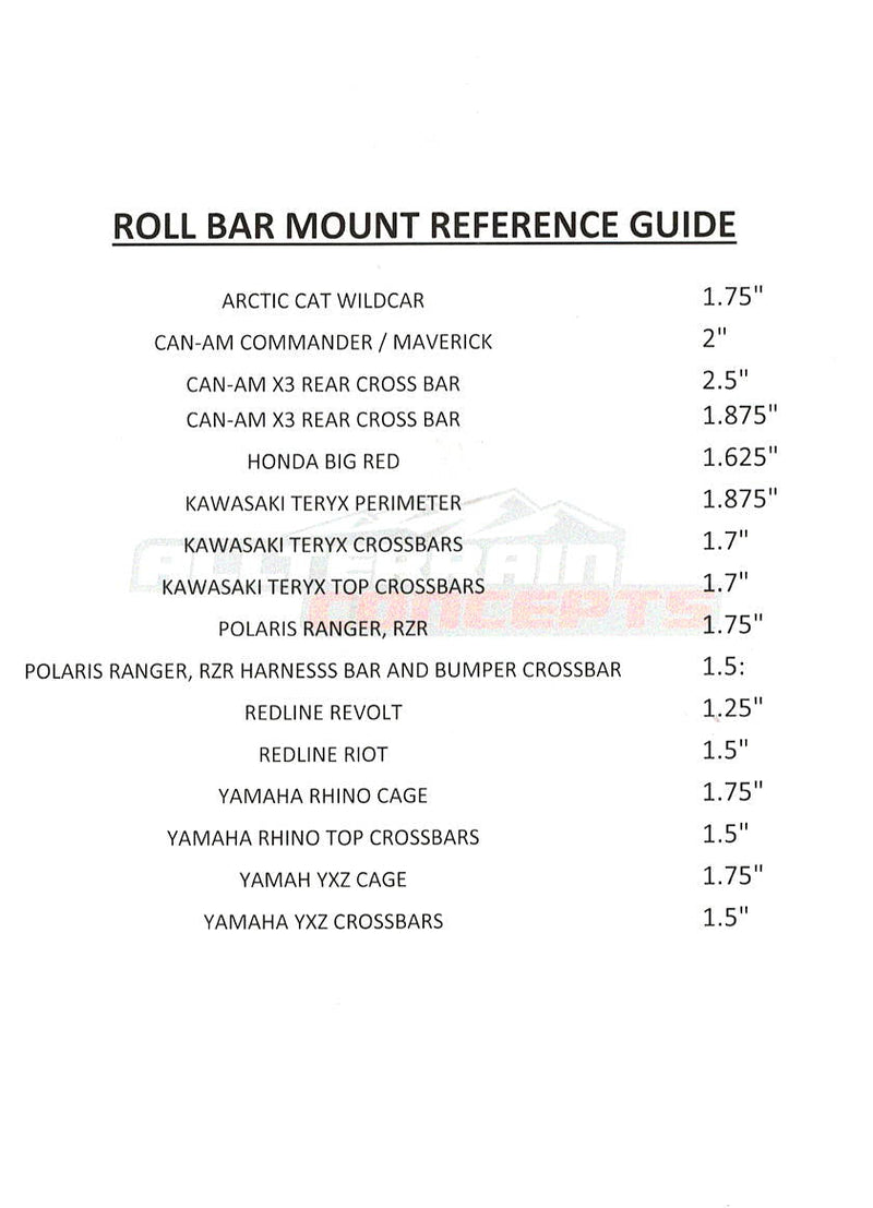 Load image into Gallery viewer, Universal UTV Bracket: Polaris, Razor, Rhino, Yamaha
