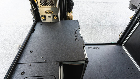 Alu-Cab Canopy Camper V2 - Toyota Tacoma 2005-2023 2nd & 3rd Gen. - Rear Double Drawer Module - 6' Bed