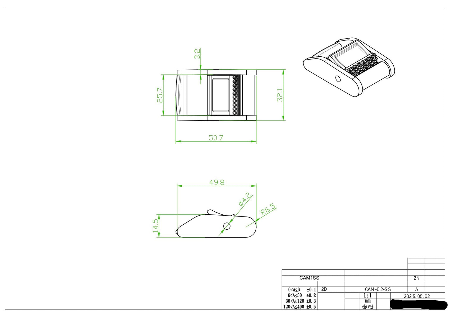 Cam Buckle Tie Down for Webbing Assemblies | SIZE OPTIONS