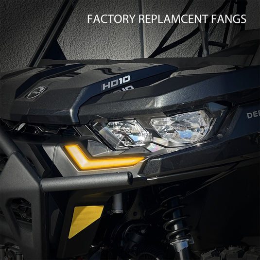 Turn-Signal Plug-&-Play Kit | 2020-2026 Can-Am Defender | Front Fang Lights w/Taillight Integration
