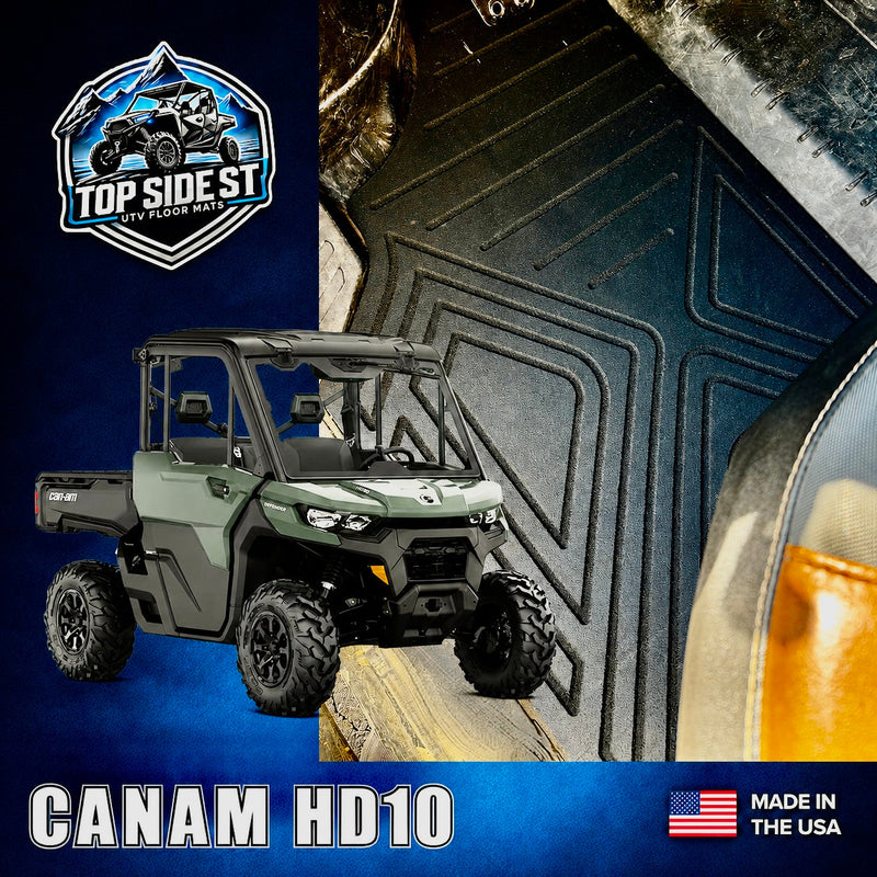 Load image into Gallery viewer, CAN-AM Defender HD10 HD 9mm Rubber Mats (2016 - current)
