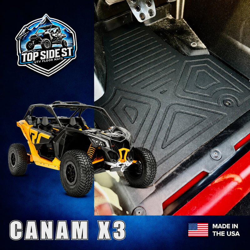 Load image into Gallery viewer, CAN-AM Maverick X3 HD 9mm Rubber Mats (2016 - current)
