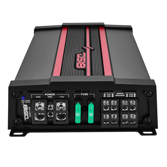 DS18 CANDY-X4B Compact Full-Range Class D 4-Channel Car Amplifier 1600 Watts - Skoutley Outdoors LLC