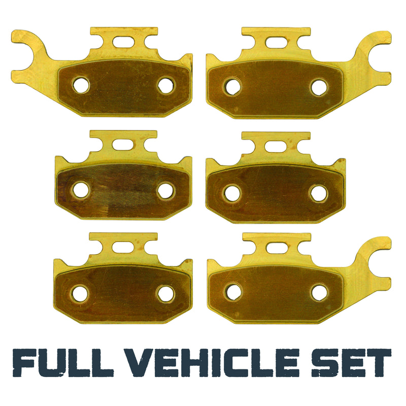 Load image into Gallery viewer, Can-Am Outlander 330/400/500/650/800 2005-2012 Brass Brake Pad Set

