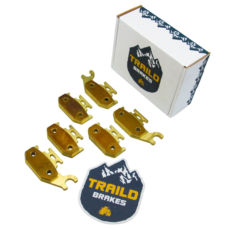 Load image into Gallery viewer, Can-Am Outlander 330/400/500/650/800 2005-2012 Brass Brake Pad Set
