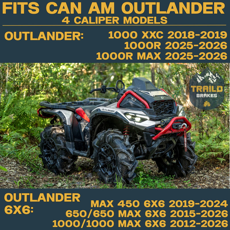 Load image into Gallery viewer, Can-Am Outlander 1000/650/450 6x6 2015-2026 Ridge Rider Rotor and Pad Kit
