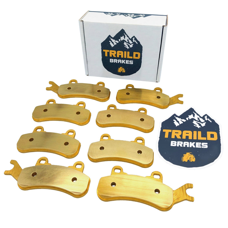 Load image into Gallery viewer, Can-Am Maverick X3/MAX/Sport/Trail 2017-2026 Front &amp; Rear Brass Brake Pad Set
