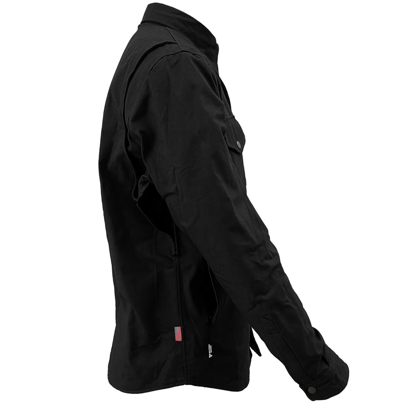 Load image into Gallery viewer, Protective Canvas Jacket for Men - Black Solid
