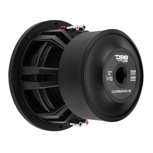 12" High Excursion Subwoofer with Carbon Fiber Cone | 3500W RMS / 7000W Peak | Dual 1-Ohm Voice Coil