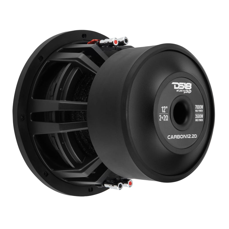 Load image into Gallery viewer, 12" High Excursion Subwoofer with Carbon Fiber Cone | 3500W RMS / 7000W Peak | Dual 2-Ohm Voice Coil

