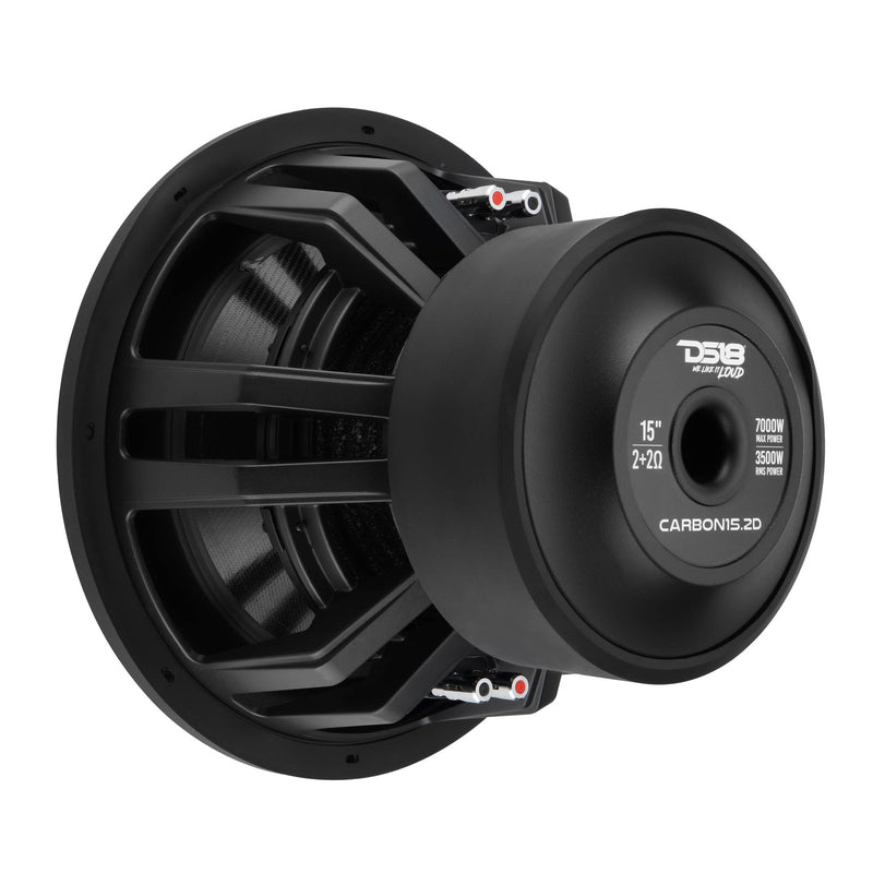 Load image into Gallery viewer, 15" High Excursion Subwoofer with Carbon Fiber Cone | 3500W RMS / 7000W Peak | Dual 2-Ohm Voice Coil
