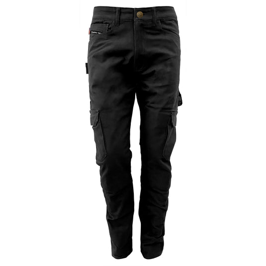 Straight Leg Cargo Pants - Black