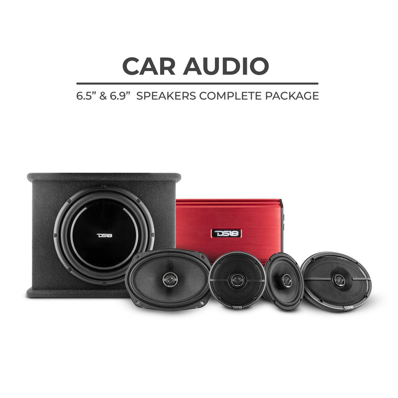 Load image into Gallery viewer, DS18 CARPK-4 ZXi High Volume Complete System 6.5 Package with powered 10 inch subwoofer
