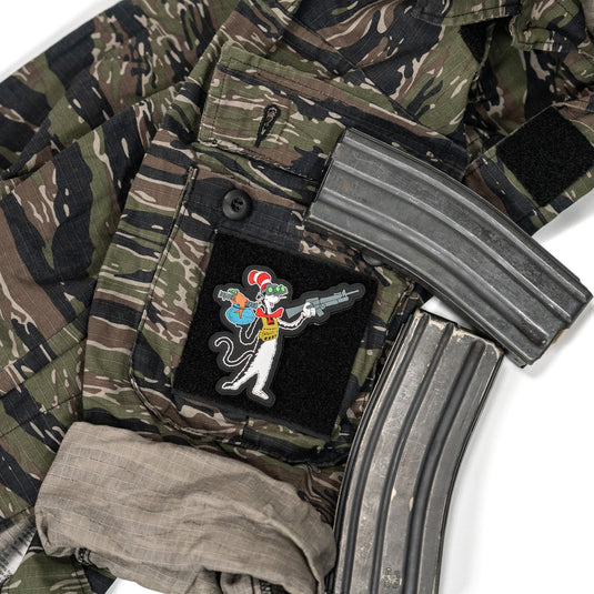 Cat with a Gat Pvc Patch