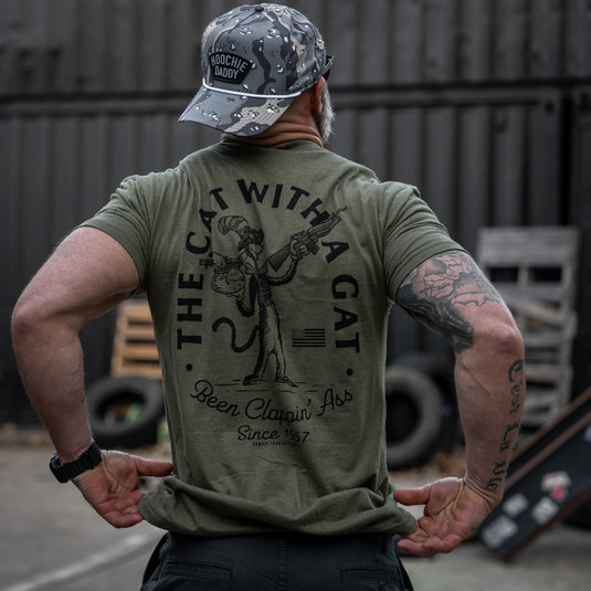 The Cat With A Gat Remix Men's T-Shirt