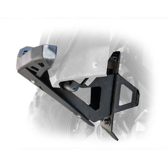 UTV front bumper bulkhead kit for Can-Am X3 2017+ by DRT adds rigidity and off-road strength Side view