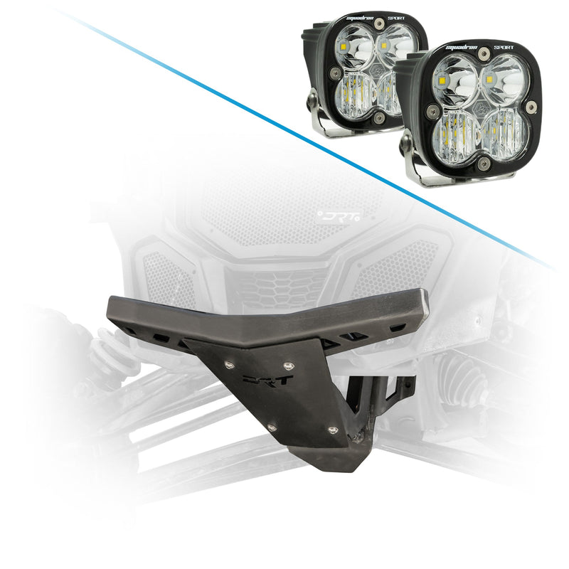 Load image into Gallery viewer, Durable front bumper and bulkhead kit for Maverick X3 2017+ enhances suspension support and stability and Baja Designs XL80 LED Auxiliary Light Pods
