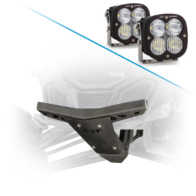 Load image into Gallery viewer, Durable front bumper and bulkhead kit for Maverick X3 2017+ enhances suspension support and stability and Baja Designs XL80 LED Auxiliary Light Pods
