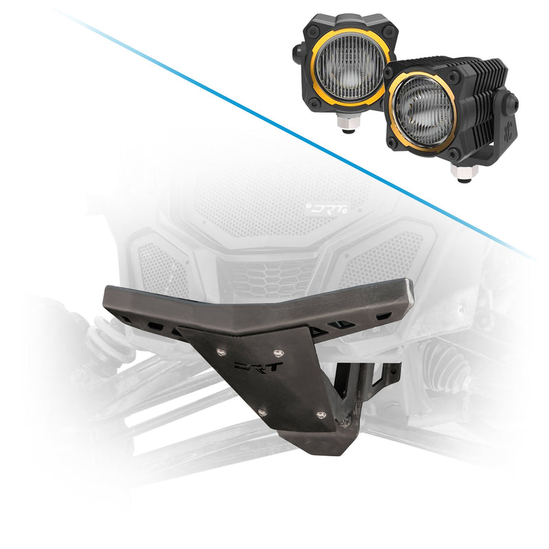 Load image into Gallery viewer, Steel front bumper and bulkhead replacement for Can-Am X3 2017+ tough off-road upgrade and KCH-265 KC HiLites Flex ERA 1 Light Master Kit 265 2.90 inch

