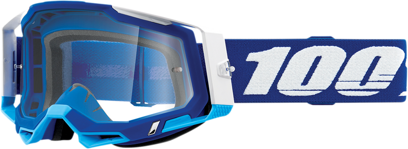 Load image into Gallery viewer, 100% Racecraft 2 Goggles - Blue - Clear 50009-00002
