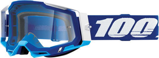100% Racecraft 2 Goggles - Blue - Clear 50009-00002