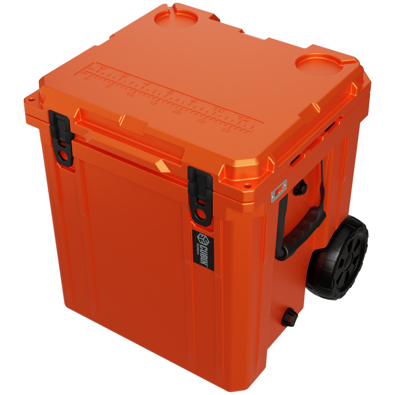 Load image into Gallery viewer, 46 Quart Rotomolded Cooler With Wheels - QuadraX
