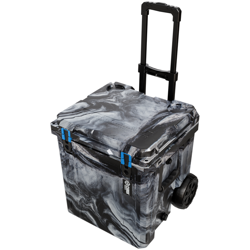Load image into Gallery viewer, 46 Quart Rotomolded Cooler With Wheels - QuadraX
